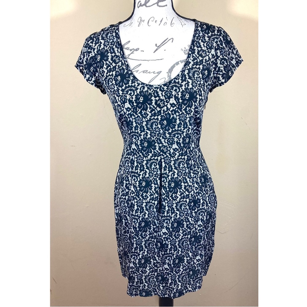 Joie Mini Silk Lace Overlay Dress